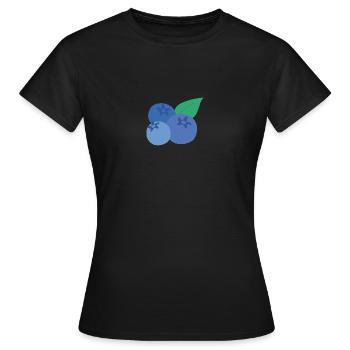 Blaubeere - Frauen T-Shirt - Schwarz - Vorne - AI Model Female 172 dark (172cm)