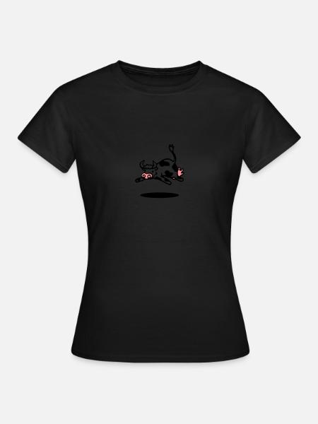 la vache - T-shirt Femme - noir