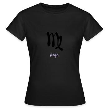 Sternzeichen Jungfrau - Frauen T-Shirt - Schwarz - Vorne - AI Model Female 172 dark (172cm)