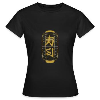 Laterne japanisch - Frauen T-Shirt - Schwarz - Vorne - AI Model Female 172 dark (172cm)