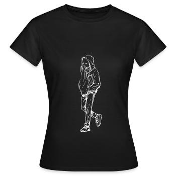 kpop boy geschenkidee - Frauen T-Shirt - Schwarz - Vorne - AI Model Female 172 dark (172cm)