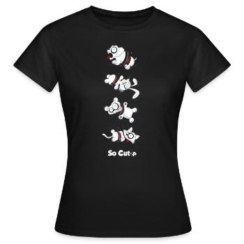 SoCute2 - T-shirt Femme - noir - Devant - AI Model Female 172 dark (172cm)