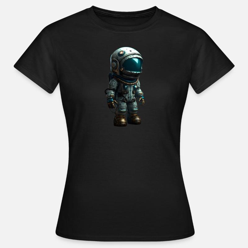 Liten astronaut - T-shirt dam - svart