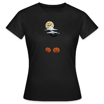 La veille d’Halloween - T-shirt Femme - noir - Devant - AI Model Female 172 dark (172cm)