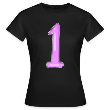 1 gewinner - Frauen T-Shirt - Schwarz - Vorne - AI Model Female 172 dark (172cm)