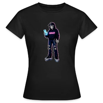 Sarkazzy Szkielet Hacker w streetwearowym swetrze