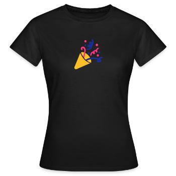 Party fireworks - Women's T-Shirt - black - Front - AI Model Female 172 dark (172cm)