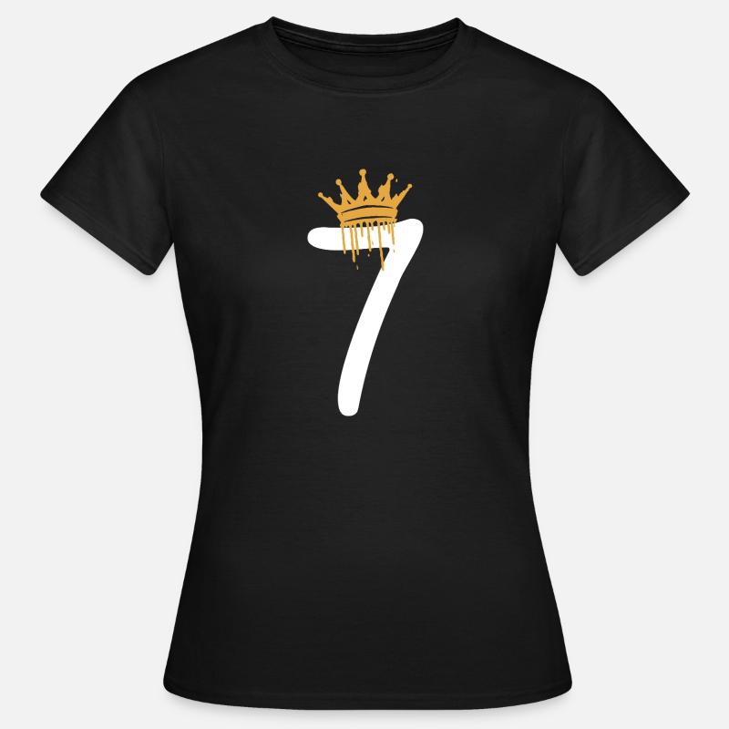 7 - Frauen T-Shirt - Schwarz