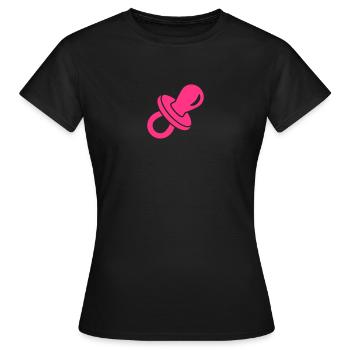 Sucette - T-shirt Femme - noir - Devant - AI Model Female 172 dark (172cm)