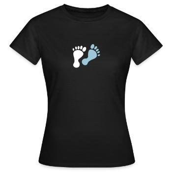 füße - Frauen T-Shirt - Schwarz - Vorne - AI Model Female 172 dark (172cm)