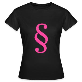 Droit Avocat Paragraphe Avocat Cour Droit - T-shirt Femme - noir - Devant - AI Model Female 172 dark (172cm)