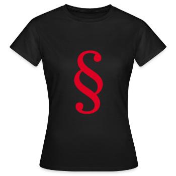 Droit Avocat Paragraphe Avocat Cour Droit - T-shirt Femme - noir - Devant - AI Model Female 172 dark (172cm)