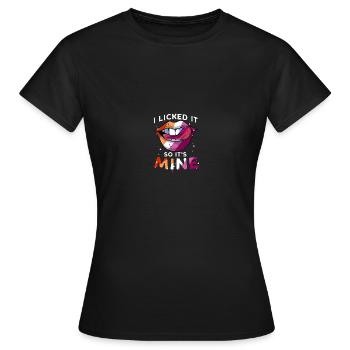 Lesben LGBT Pride Lesbian Rainbow Flag - Frauen T-Shirt - Schwarz - Vorne - AI Model Female 172 dark (172cm)