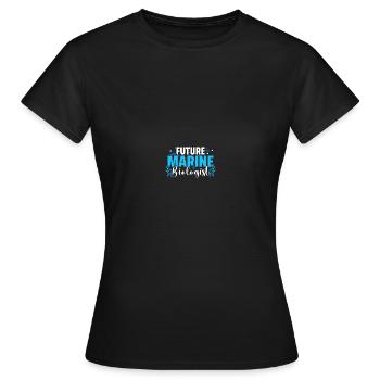 Marine Biologist Marine Biology - Women's T-Shirt - black - Front - AI Model Female 172 dark (172cm)