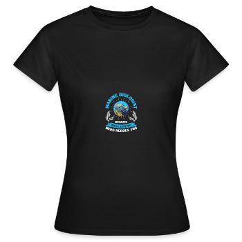 Marine Biologist Marine Biology - Women's T-Shirt - black - Front - AI Model Female 172 dark (172cm)