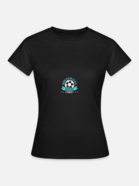 Allenatore di calcio Padre Allenatore di calcio Allenatore di calcio - Maglietta da donna - nero