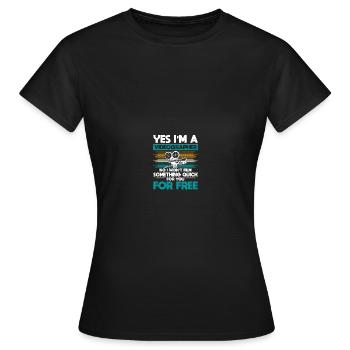Videograf Filmemacher Filmregisseur Filmemachen - Frauen T-Shirt - Schwarz - Vorne - AI Model Female 172 dark (172cm)
