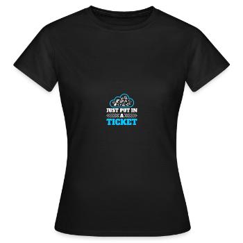 Ingénieur réseau en technologie des réseaux informatiques - T-shirt Femme - noir - Devant - AI Model Female 172 dark (172cm)