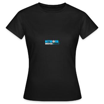 Ingénieur réseau en technologie des réseaux informatiques - T-shirt Femme - noir - Devant - AI Model Female 172 dark (172cm)