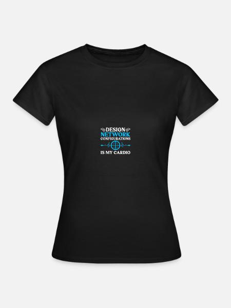Computer-Netzwerktechnik Netzwerkingenieur - Frauen T-Shirt - Schwarz