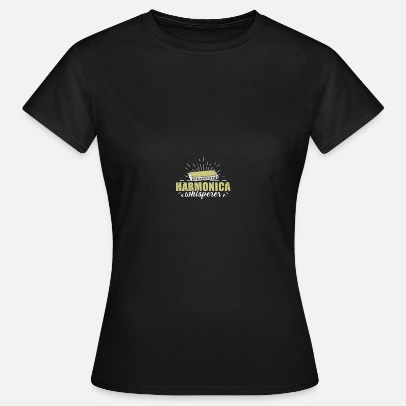 Harmonica player - Women's T-Shirt - black