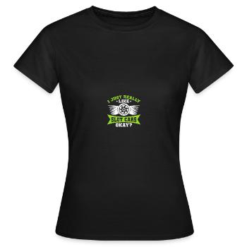 RC Car Track Slot Car Racing RC Racing - Frauen T-Shirt - Schwarz - Vorne - AI Model Female 172 dark (172cm)