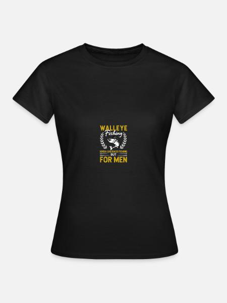 Walleye Hunter Walleye Fischen - Frauen T-Shirt - Schwarz