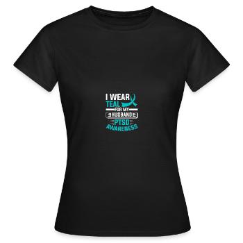 PTSD-Bewusstsein - Frauen T-Shirt - Schwarz - Vorne - AI Model Female 172 dark (172cm)