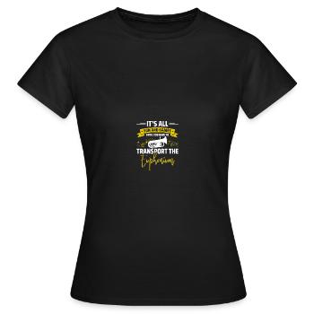 Tiefes Blech Marschieren Bariton Euphonium - Frauen T-Shirt - Schwarz - Vorne - AI Model Female 172 dark (172cm)
