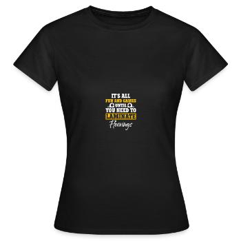Flooring installation Flooring installers Contractors - Women's T-Shirt - black - Front - AI Model Female 172 dark (172cm)