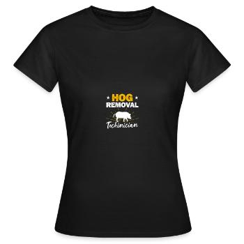 Hog Hunter Pig Hunt - Women's T-Shirt - black - Front - AI Model Female 172 dark (172cm)