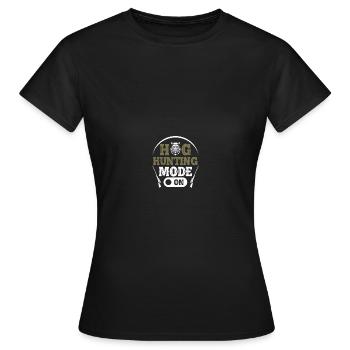 Hog Hunter Pig Hunt - Women's T-Shirt - black - Front - AI Model Female 172 dark (172cm)