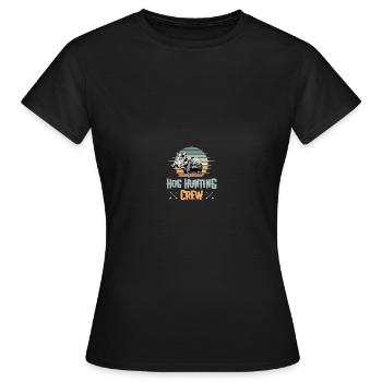 Hog Hunter Pig Hunt - Women's T-Shirt - black - Front - AI Model Female 172 dark (172cm)