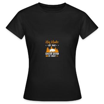 Hog Hunter Pig Hunt - Women's T-Shirt - black - Front - AI Model Female 172 dark (172cm)