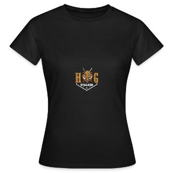 Hog Hunter Schweinejagd - Frauen T-Shirt - Schwarz - Vorne - AI Model Female 172 dark (172cm)
