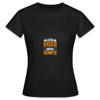 Hog Hunter Pig Hunt - Women's T-Shirt - black - Front - AI Model Female 172 dark (172cm)