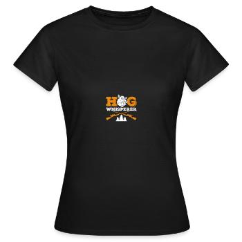 Hog Hunter Pig Hunt - Women's T-Shirt - black - Front - AI Model Female 172 dark (172cm)