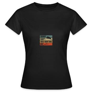 Hog Hunter Pig Hunt - Women's T-Shirt - black - Front - AI Model Female 172 dark (172cm)