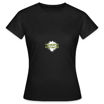 Paranormaler Ermittler Geisterjäger - Frauen T-Shirt - Schwarz - Vorne - AI Model Female 172 dark (172cm)