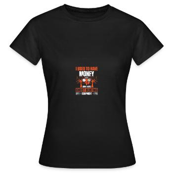 Paranormaler Ermittler Geisterjäger - Frauen T-Shirt - Schwarz - Vorne - AI Model Female 172 dark (172cm)