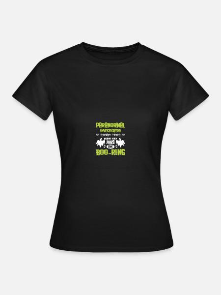 Paranormal Investigator Ghostbusters - Women's T-Shirt - black