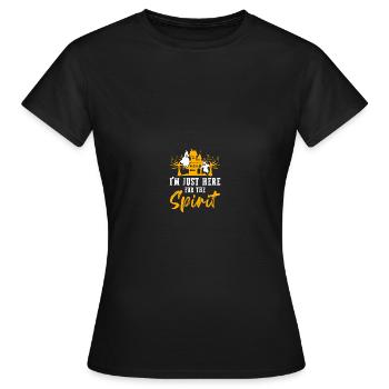 Paranormaler Ermittler Geisterjäger - Frauen T-Shirt - Schwarz - Vorne - AI Model Female 172 dark (172cm)