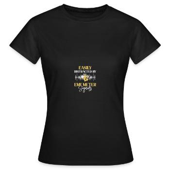 Paranormaler Ermittler Geisterjäger - Frauen T-Shirt - Schwarz - Vorne - AI Model Female 172 dark (172cm)
