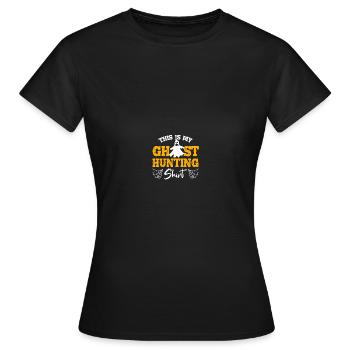 Paranormaler Ermittler Geisterjäger - Frauen T-Shirt - Schwarz - Vorne - AI Model Female 172 dark (172cm)