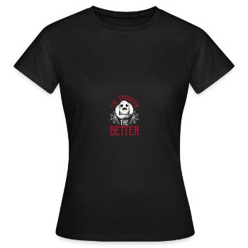 Paranormaler Ermittler Geisterjäger - Frauen T-Shirt - Schwarz - Vorne - AI Model Female 172 dark (172cm)