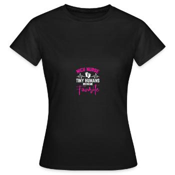 Soeur de l’USIN - T-shirt Femme - noir - Devant - AI Model Female 172 dark (172cm)