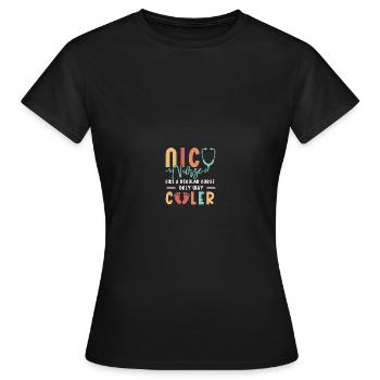 Soeur de l’USIN - T-shirt Femme - noir - Devant - AI Model Female 172 dark (172cm)