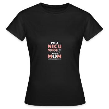Soeur de l’USIN - T-shirt Femme - noir - Devant - AI Model Female 172 dark (172cm)