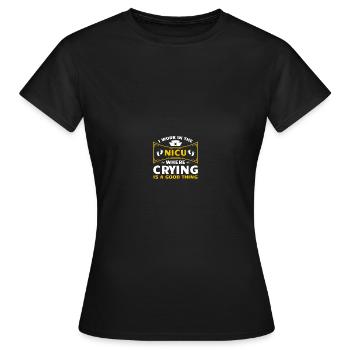 Soeur de l’USIN - T-shirt Femme - noir - Devant - AI Model Female 172 dark (172cm)