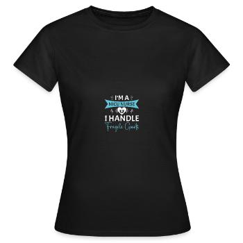 Soeur de l’USIN - T-shirt Femme - noir - Devant - AI Model Female 172 dark (172cm)